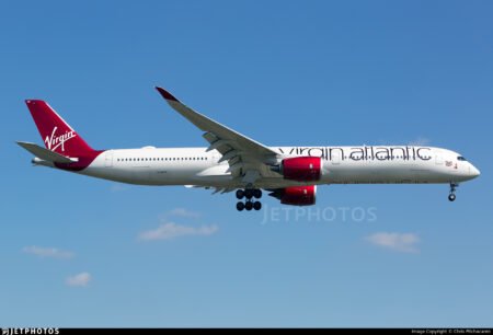 Virgin Atlantic Flight VS76 Diverts to Iceland Due to Medical Emergency Virgin Atlantic's A350-1000 Registered as G-VNVR