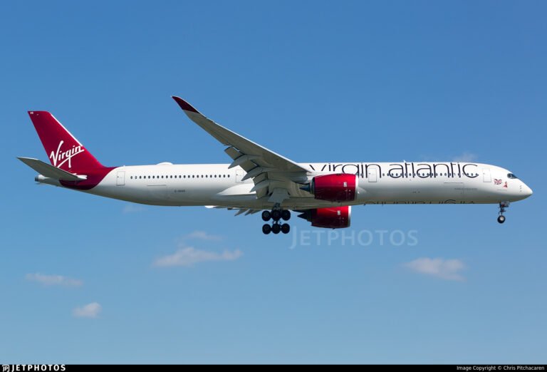 Virgin Atlantic's A350-1000 Registered as G-VNVR