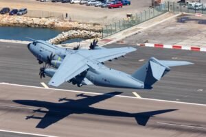 A400 at Gibraltar Airport