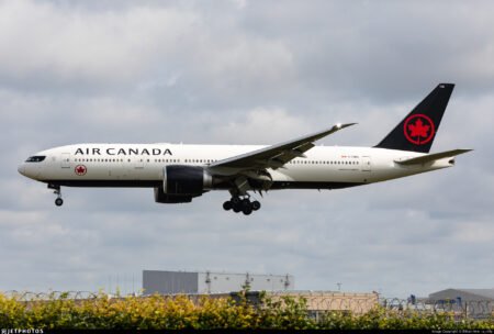 Air Canada's Boeing 777-200LR - Registered as C-FNNH