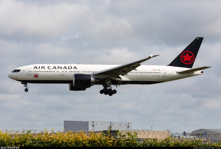 Air Canada Flight to New Delhi Experiences Mid-Flight Diversion to London Air Canada's Boeing 777-200LR - Registered as C-FNNH