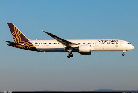 Air India Boeing 787 Flight to London Diverts to Birmingham: What Happened? Air India Boeing 787-9 (VT-TSP)