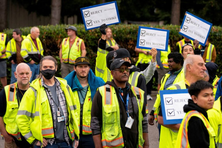 Boeing Employees at Strike
