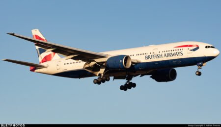 British Airways Flight to Hyderabad Returns Due to Mid-Air Technical Issue British Airways G-YMME