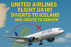 United Airlines Flight UA181 Diverts to Iceland Mid-Route to Denver