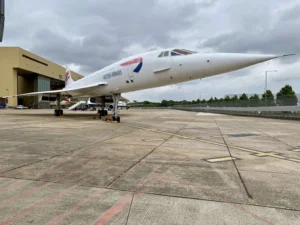 Concorde G-BOAB at Heathrow Airport