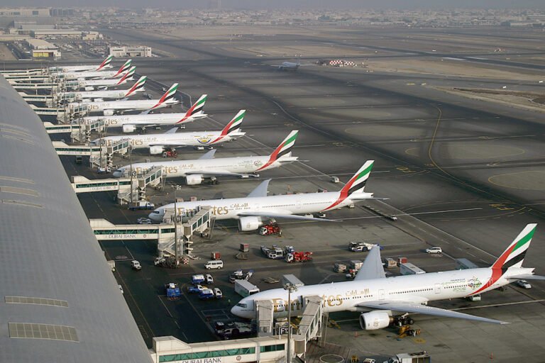 Emirates Boeing 777 Fleet at Dubai International Airport