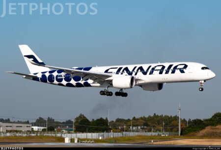 Finnair Flight AY1331 Returns Mid-Flight to Helsinki Over Denmark Finnair's A350-900 Registered as OH-LWL