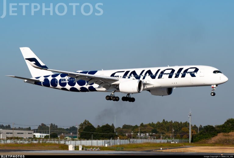 Finnair Flight AY1331 Returns Mid-Flight to Helsinki Over Denmark Finnair's A350-900 Registered as OH-LWL