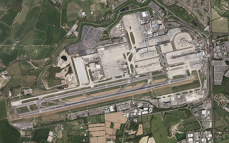 Aerial View of London Gatwick Airport