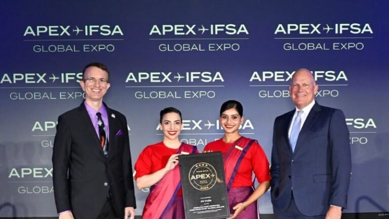 Air India Named 'Most Improved Airline' at Global APEX EXPO in Los Angeles