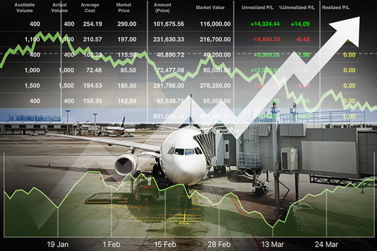 Comparison of Operating Margins Among Major U.S. Airlines Over Seven Years