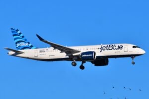 JetBlue Airbus A220 Grounded After Wingtip Collision at Richmond Airport